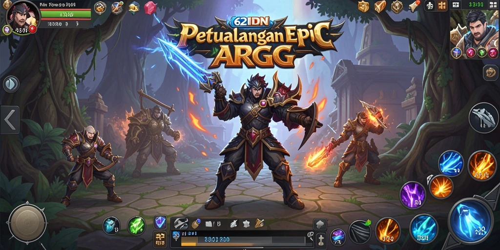 Tampilan gameplay epik dalam 62IDN yang menakjubkan.