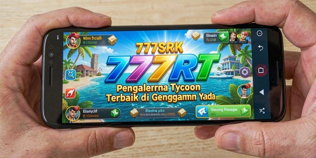 Screenshot gameplay menampilkan berbagai bisnis yang dapat Anda kelola.