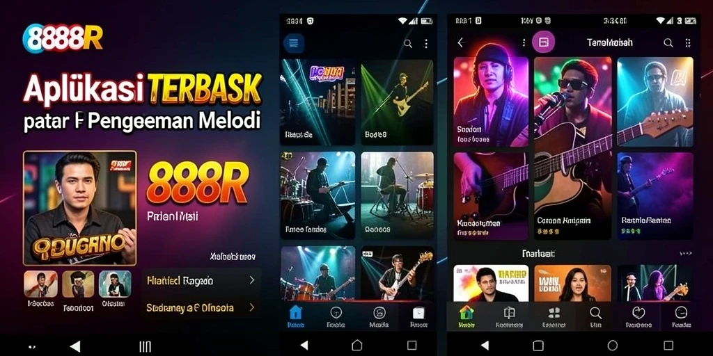 Screenshot gameplay 888R menampilkan momen seru saat pemain mengikuti ritme musik.