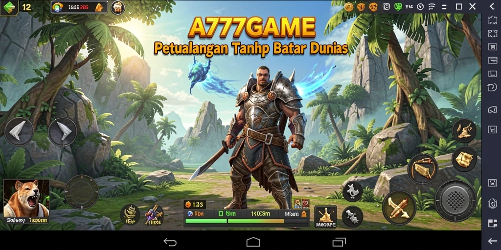 Tampilan gameplay A777GAME yang menarik dan penuh aksi di dunia MMORPG.