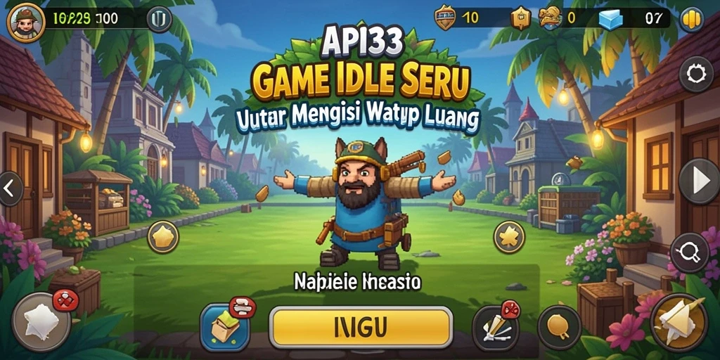 Tampilan gameplay API33 dengan karakter yang beraksi dalam mode Idle.
