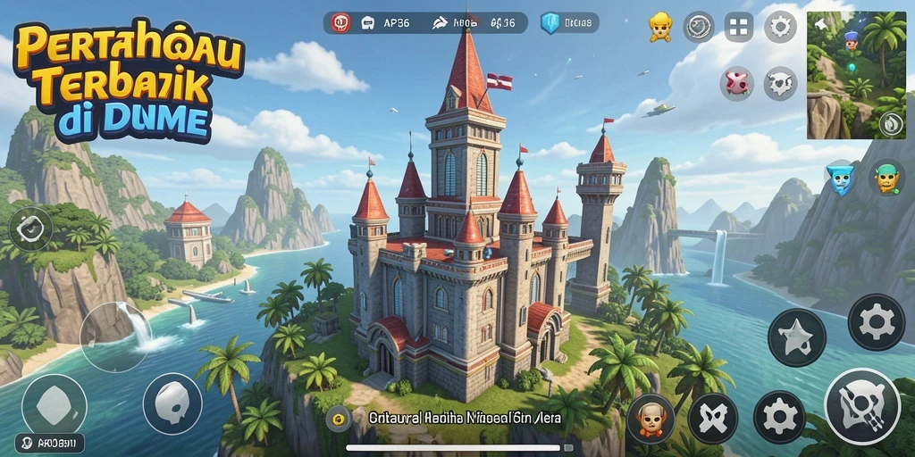 Gameplay seru Tower Defense dengan strategi pertahanan menara.