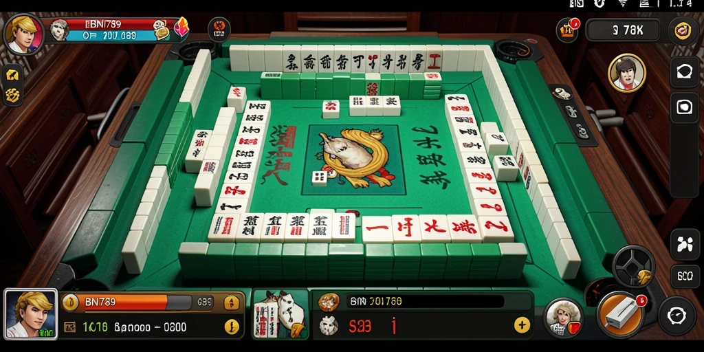 Tangkapan layar gameplay BNI789 menampilkan aksi seru permainan Mahjong.