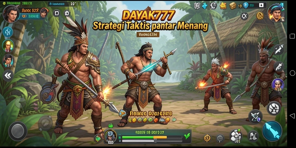 Tampilan gameplay DAYAK777 yang mendebarkan dan strategis.