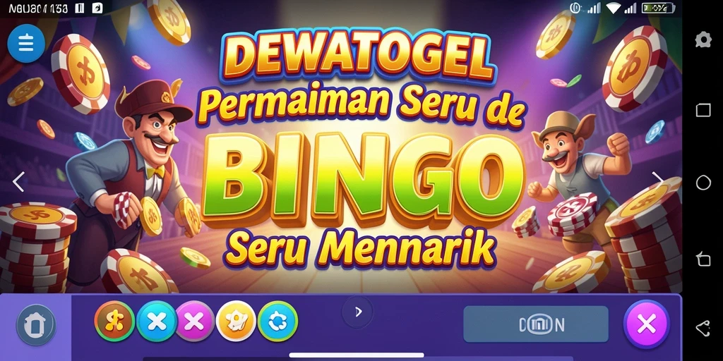 Screenshot dari gameplay menarik Bingo di DEWATOGEL.