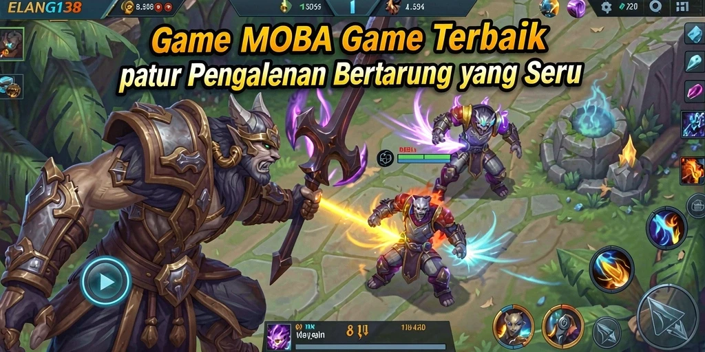 Tampilan menarik saat bertarung di ELANG138 MOBA