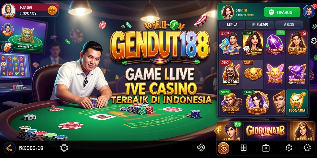 Screenshot gameplay GENDUT188 yang menampilkan dealer dan pemain aktif.