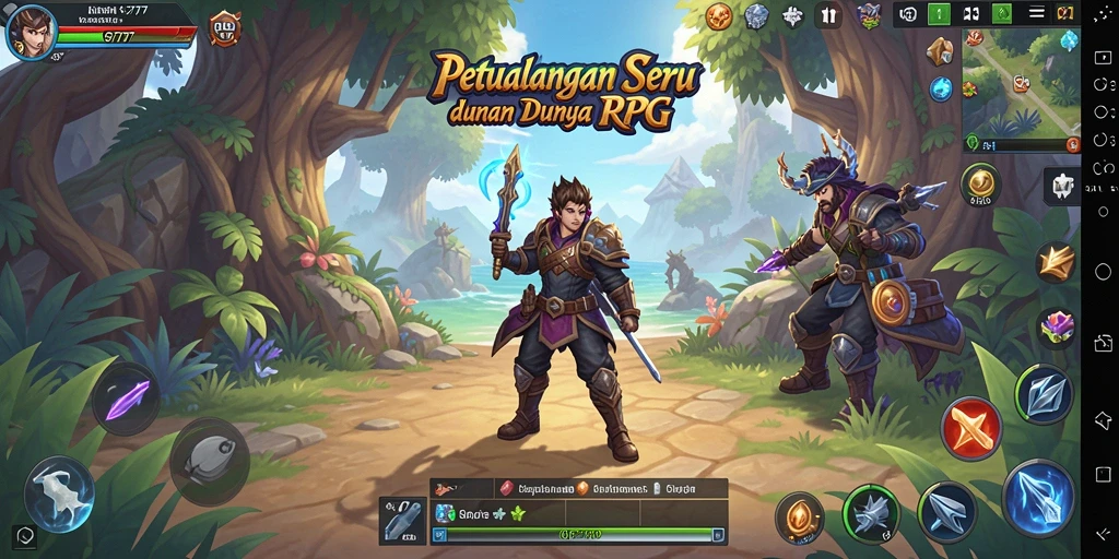 Tampilan menakjubkan dari gameplay RPG di GF777.