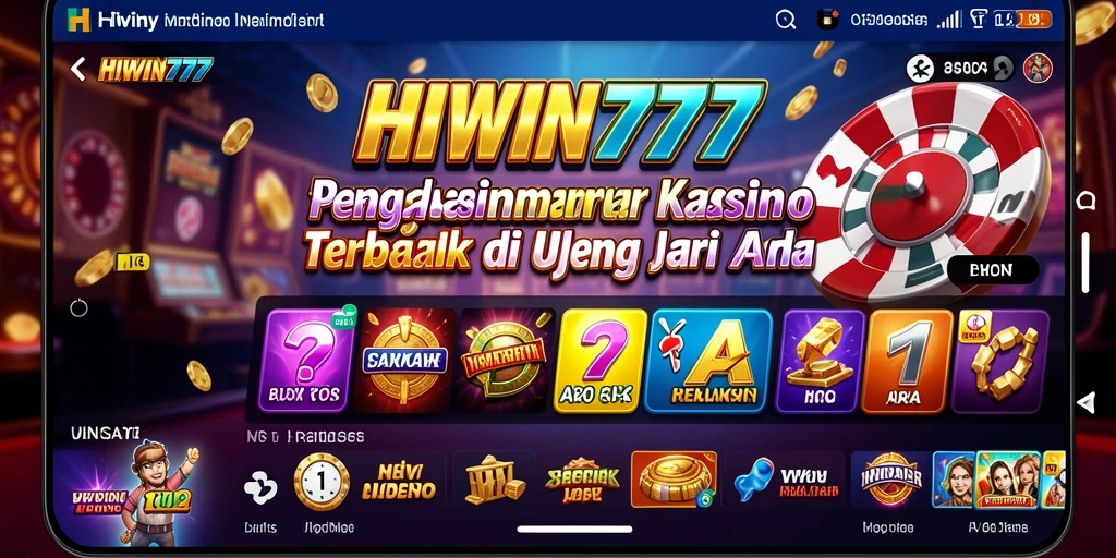 Screenshot gameplay HIWIN777 menunjukkan suasana kasino yang mendebarkan.