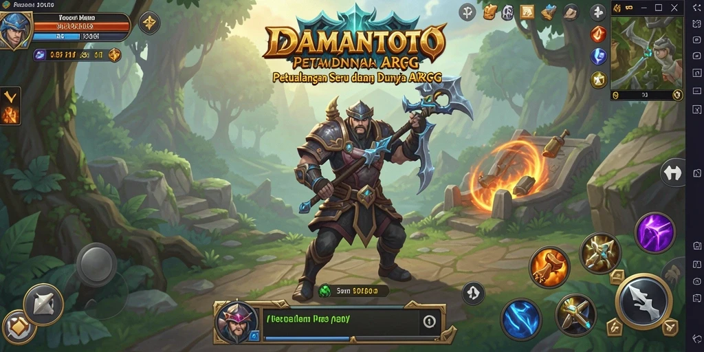 Tampilan gameplay seru dengan pertarungan yang mendebarkan di IDAMANTOTO.