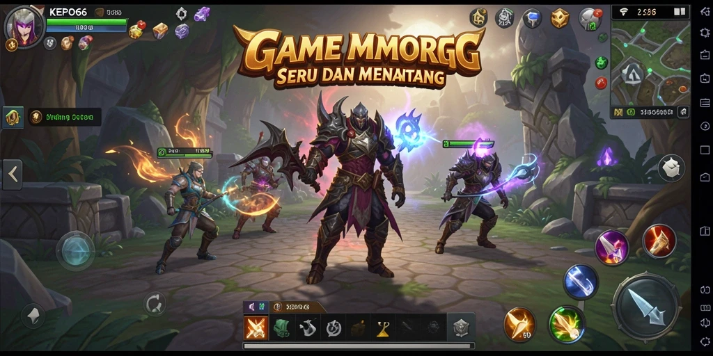 Screenshot gameplay KEPO66 yang menampilkan aksi mendebarkan dalam dunia MMORPG.