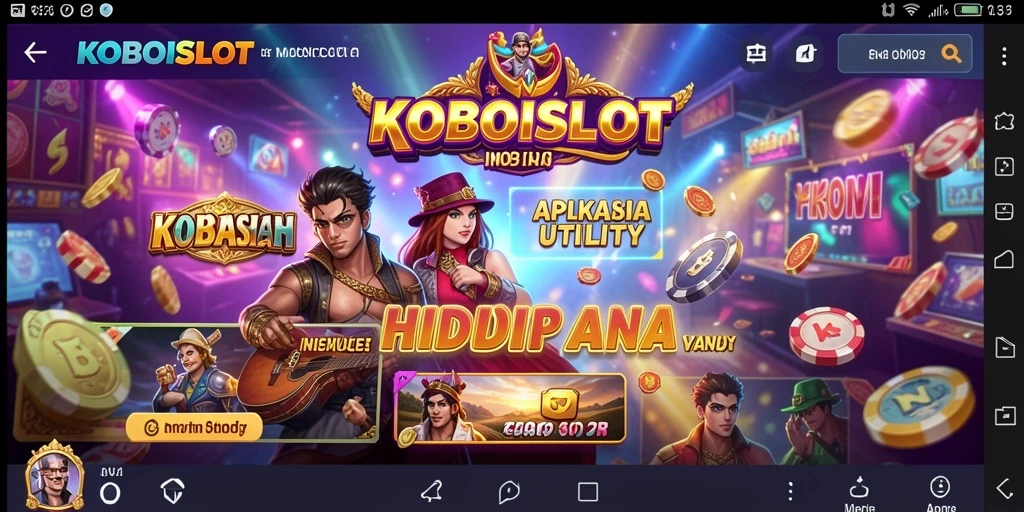 Tampilan antarmuka KOBOISLOT yang intuitif dan memudahkan pengaturan.