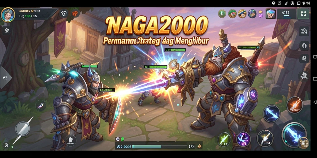 Tampilan gameplay NAGA2000 yang menarik dan penuh strategi.