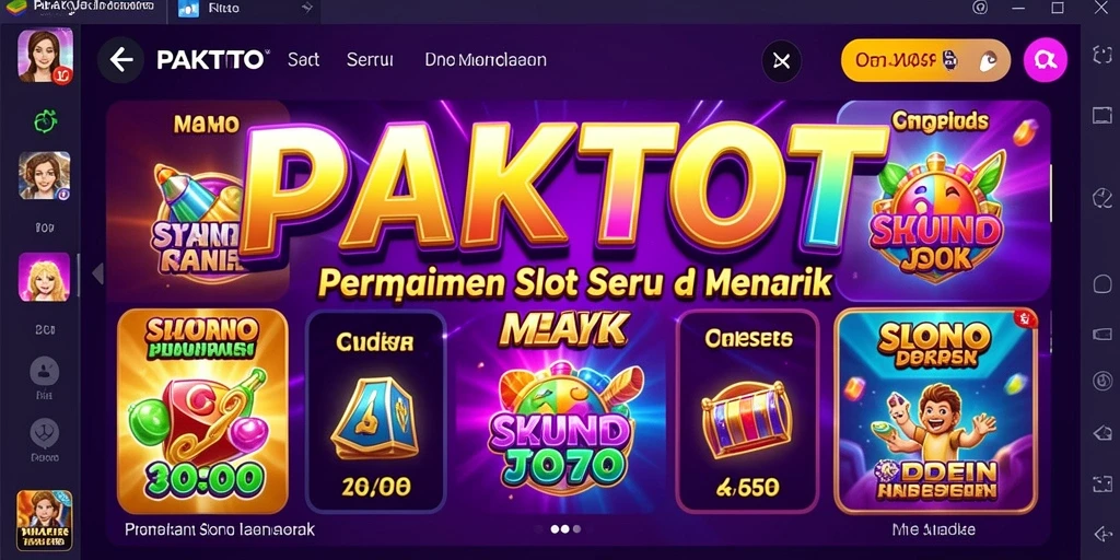 Tampilan menarik dan seru dari gameplay PAKTOTO yang memikat.
