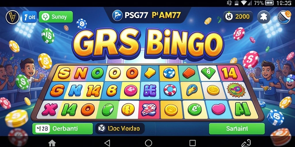 Tampilan menarik dari gameplay Bingo di PSG77.