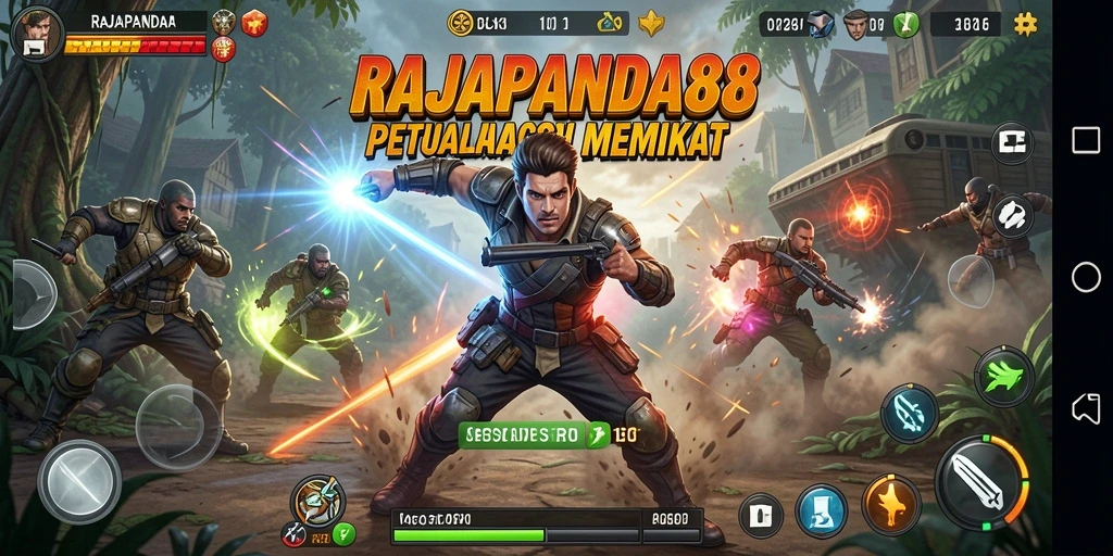 Tampilan gameplay seru RAJAPANDA88 dengan aksi yang mendebarkan.