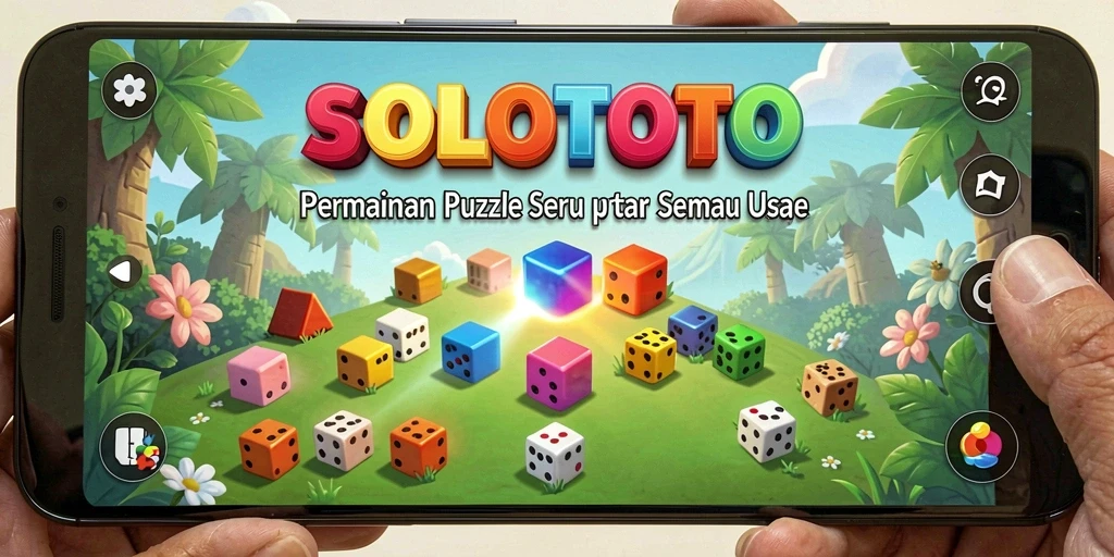 Tampilan gameplay SOLOTOTO dengan teka-teki yang menantang.