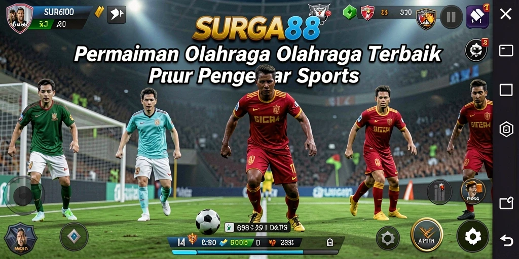 Tampilan gameplay menarik dari SURGA88 dalam aksi olahraga.