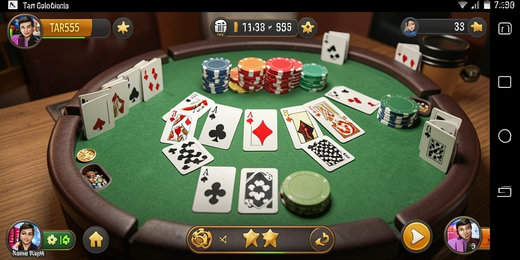 Gambaran gameplay Gaple yang menarik dan seru.
