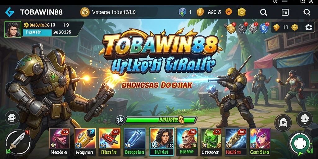Tampilan antarmuka TOBAWIN88 yang bersih dan fungsional.